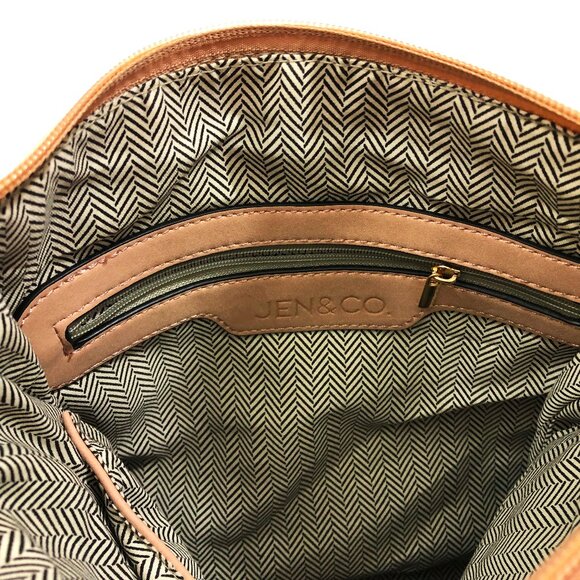 NWT Jen & Co. Layla Mauve Faux Suede Cross Body Bag 10.5x11x3 inches - Picture 5 of 7